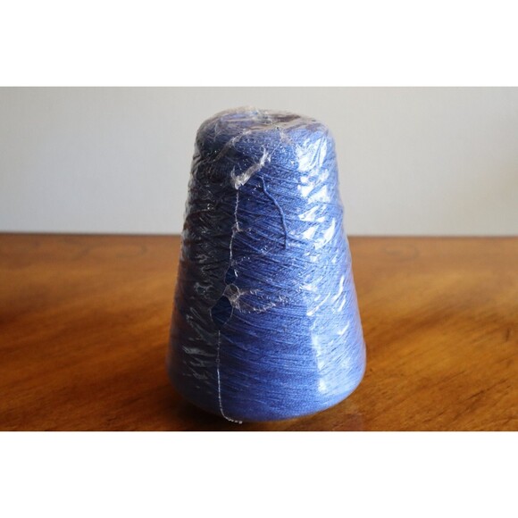 15.5 oz Pima Mercerized Cotton Cone Yarn Country Flag Blue Machine Hand Knitting - Picture 8 of 8